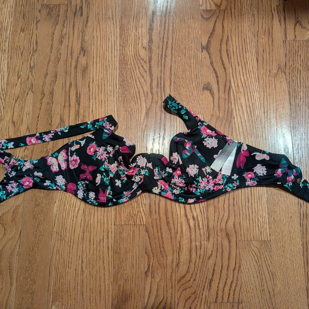 Victoria's Secret Black Floral Bikini